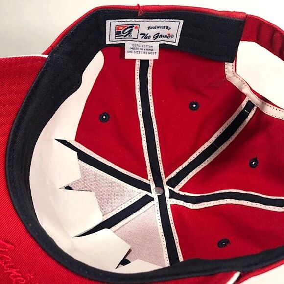 Budweiser Beer- NEW Red, Strapback Hat Cap -100% Cotton , by the Game - Picture 4 of 4